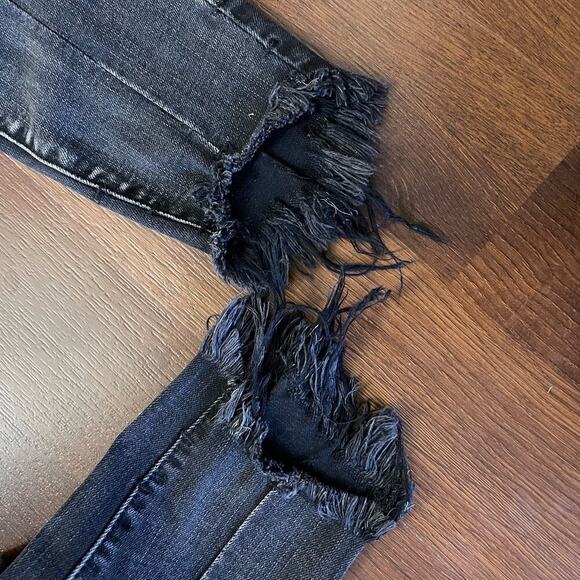 One x OneTeaspoon High Waist Freebird II Skinny Jeans Black Goth Grunge Emo Sz28 - Picture 9 of 10